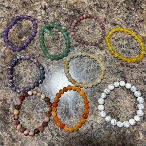 Stone Beaded Bracelet Set